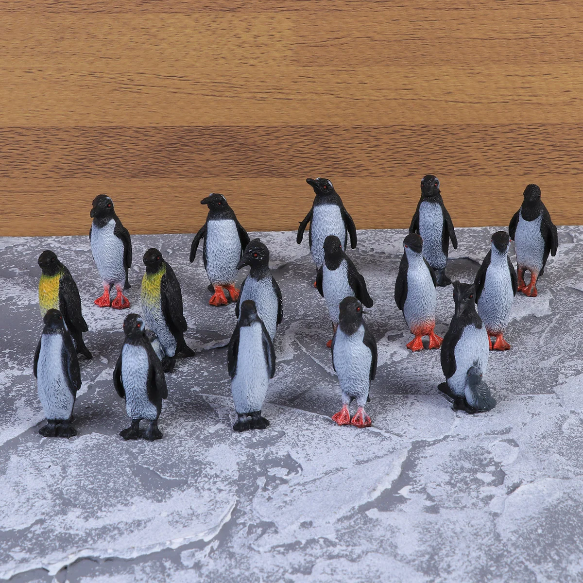 

Фигурка пингвина, детские игрушки, украшение для дома, модель животного, имитация торта, украшения