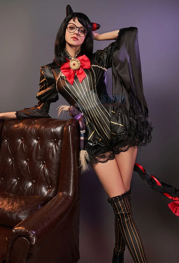 Игра Байонетта Косплей Костюм Хэллоуин Наряды Женская Одежда с кошачьими ушками