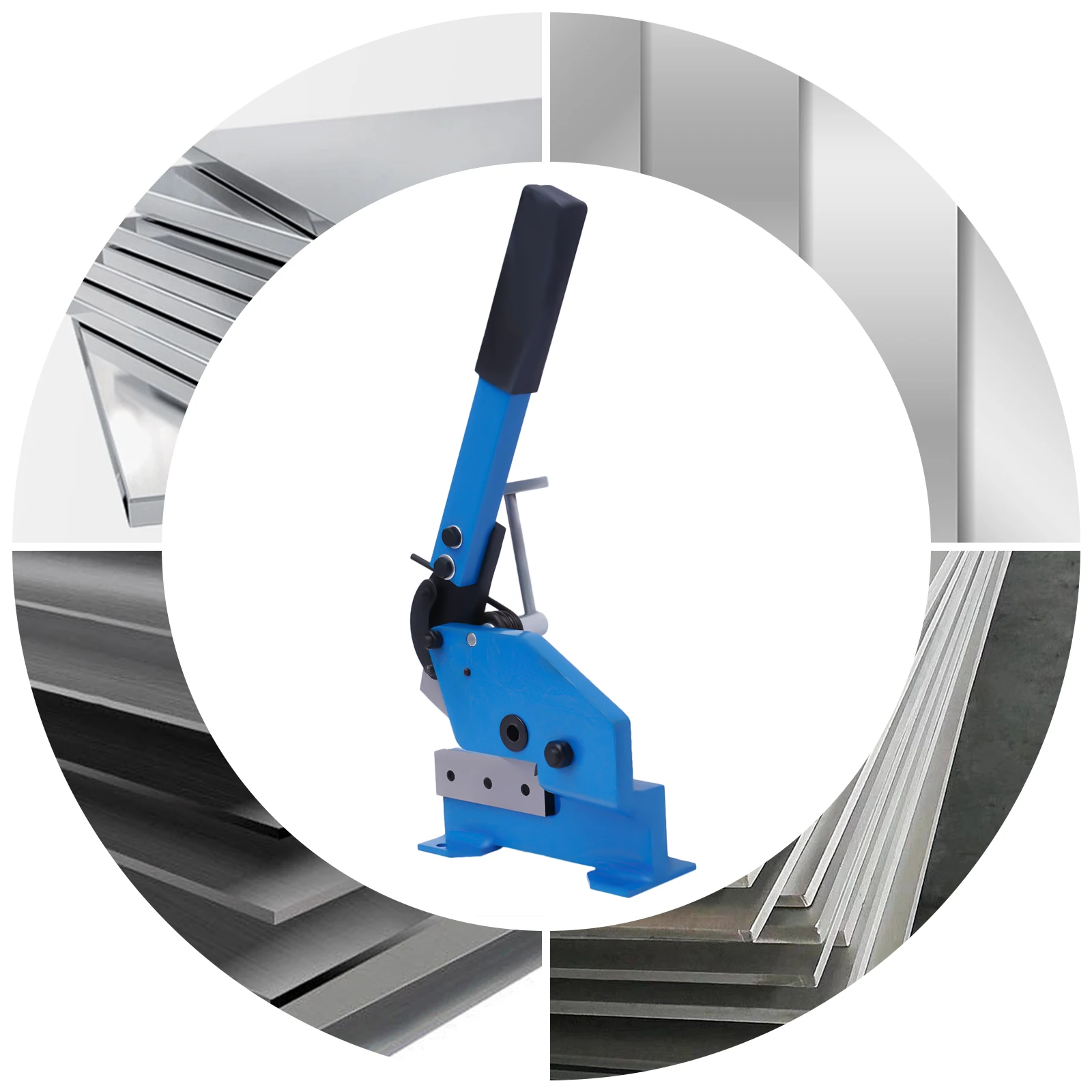 Сверхмощные ножницы для резки металла 125 мм гильотинные ручной рычаг резак по