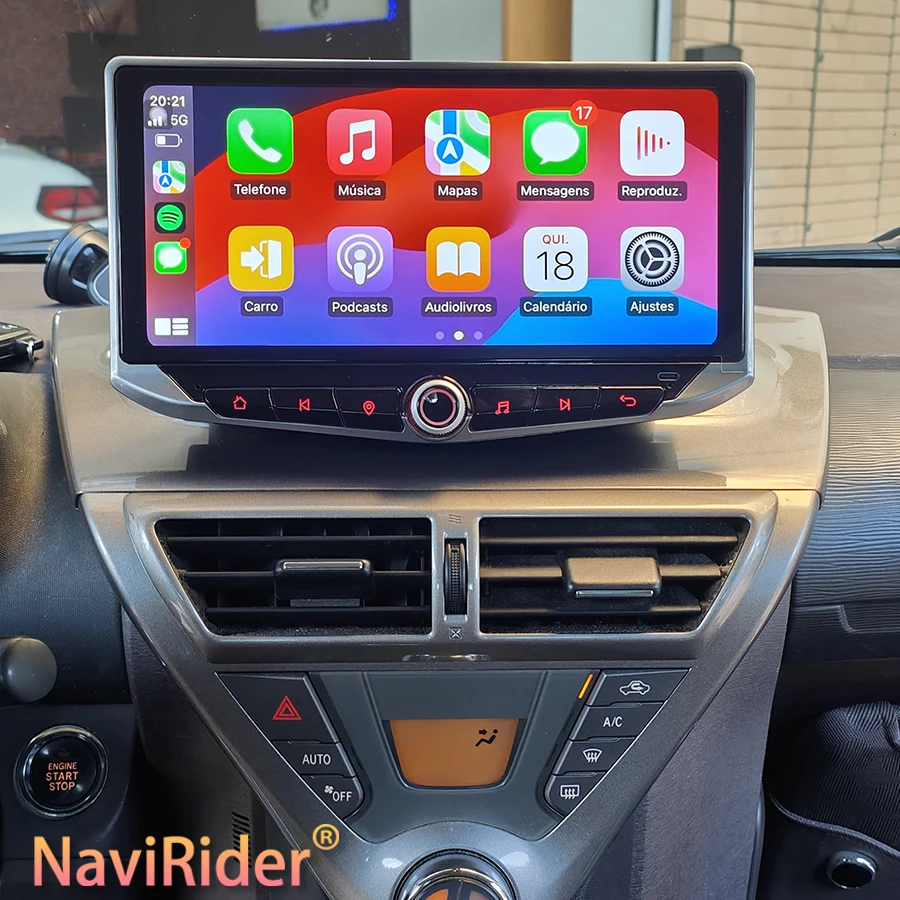 Автомобильный Android 14 Qled 2K экран Авторадио Стерео для Toyota Scion IQ 2008-2016 радио Carplay