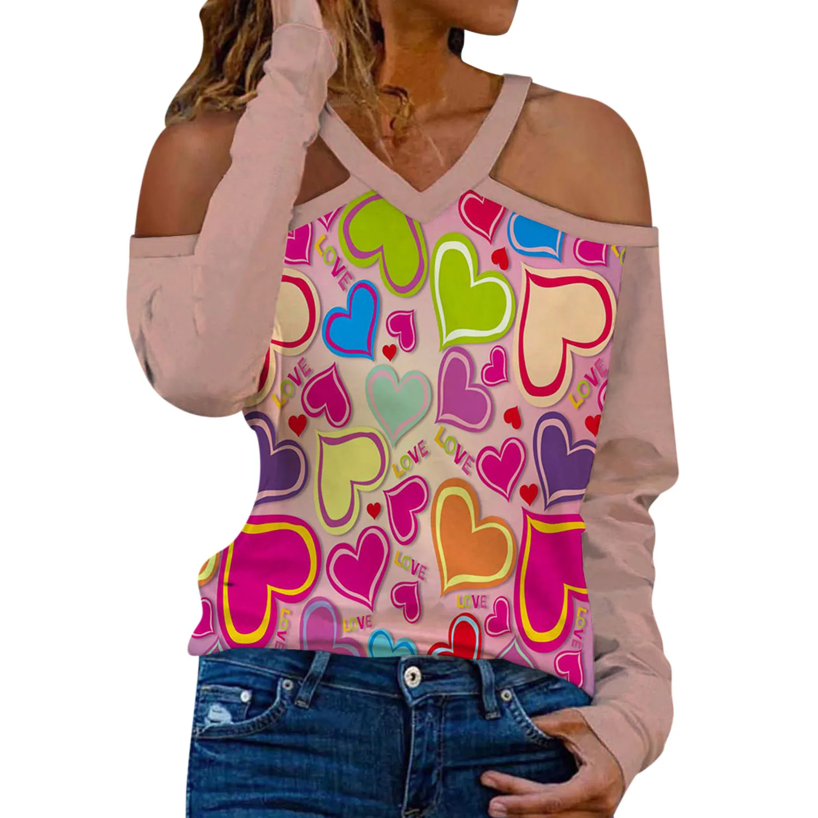 

Женский топ с V-образным вырезом, с V-образным вырезом