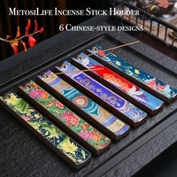 metosilife creative ceramic incense holder for stick incense burner with ash catcher modern gift for home d%c3%a9cor