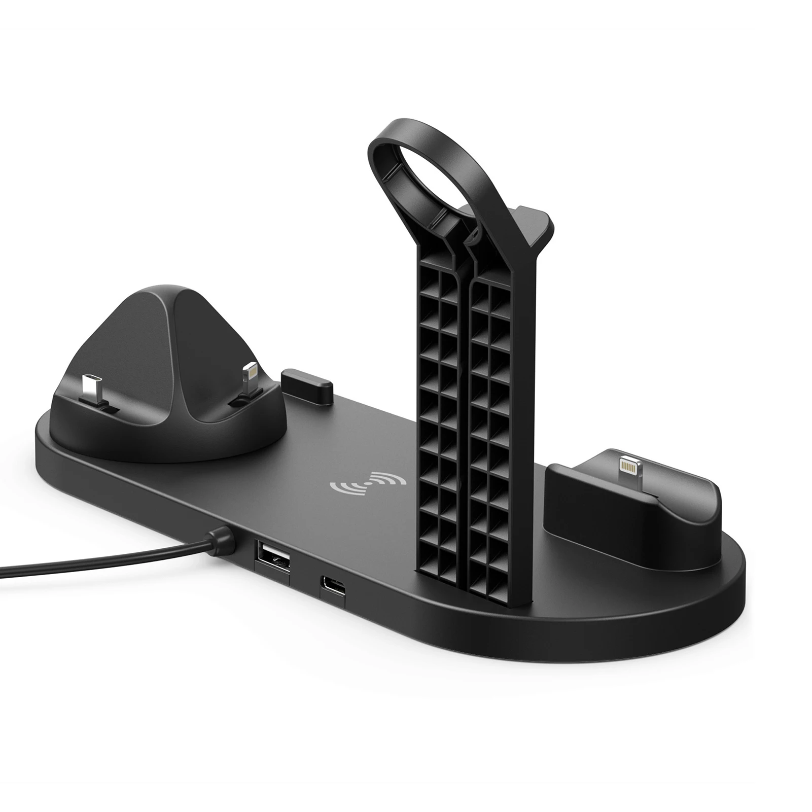 Беспроводное зарядное устройство 4 в 1 15 Вт подставка для iPhone 14 13 12 11 X Samsung Galaxy S22 S21