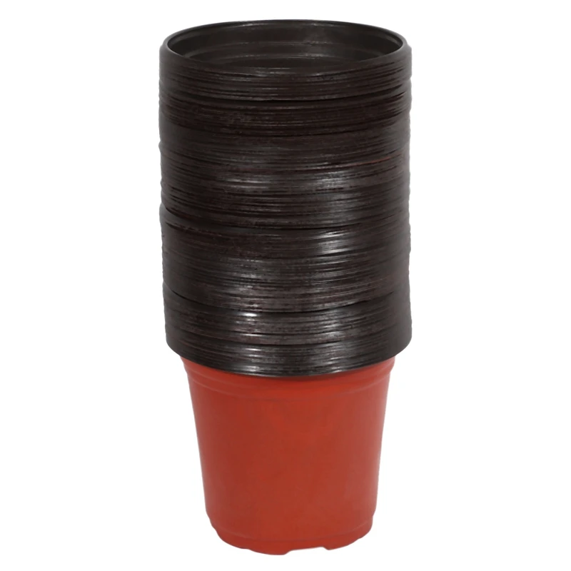 

250 Pcs Plant Nursery Nursery Pots Round Small Flower Pots Thickened Succulent Planting Bracket 15X12.5Cm & 10X9cm