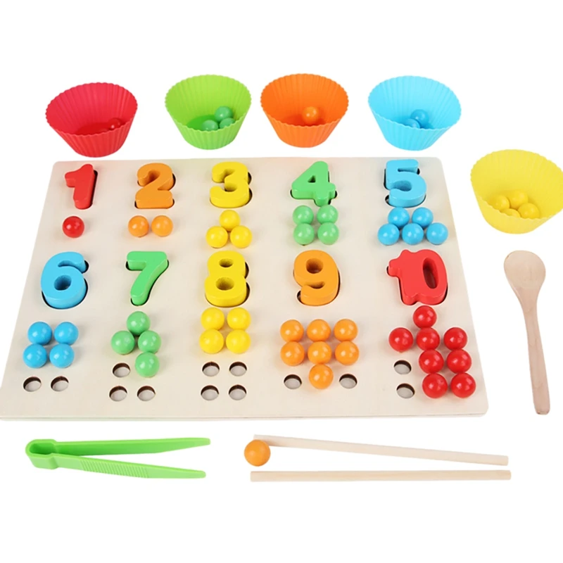 

Children Toy Multifunctional Clip Bead Board Digital Operation Toy Math Enlightenment Teaching Aid