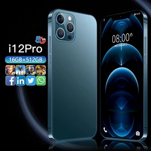 i12 pro 6 7inch smartphones global version 6800mah 16g512g android phone celular case touch screen face id 5g network phone free global shipping