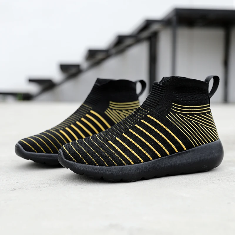 

Мужские прогулочные ботинки, удобные дышащие, эластичные, на платформе, Вулканизированная подошва, повседневные ботильоны, весна-лето