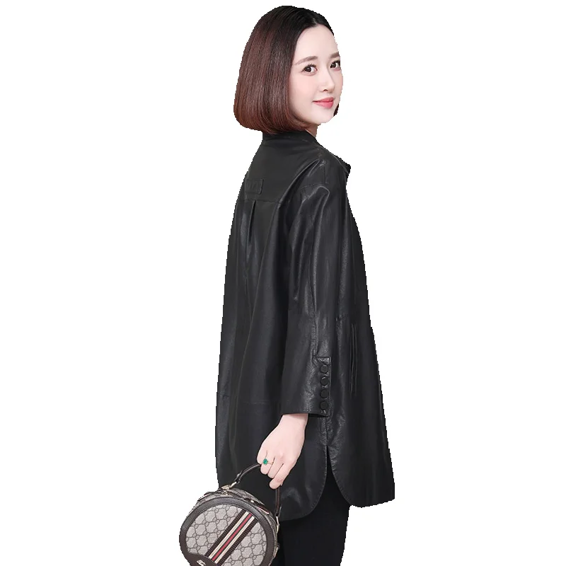 Высококачественная повседневная рубашка из овечьей кожи растительного дубления