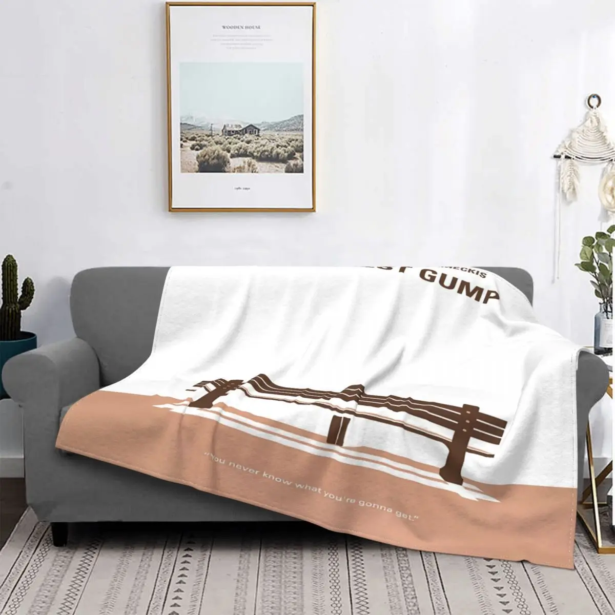 My Forrest Gump Минимальный постер фильма Chungkong Art 8745 ультра-мягкое Флисовое одеяло