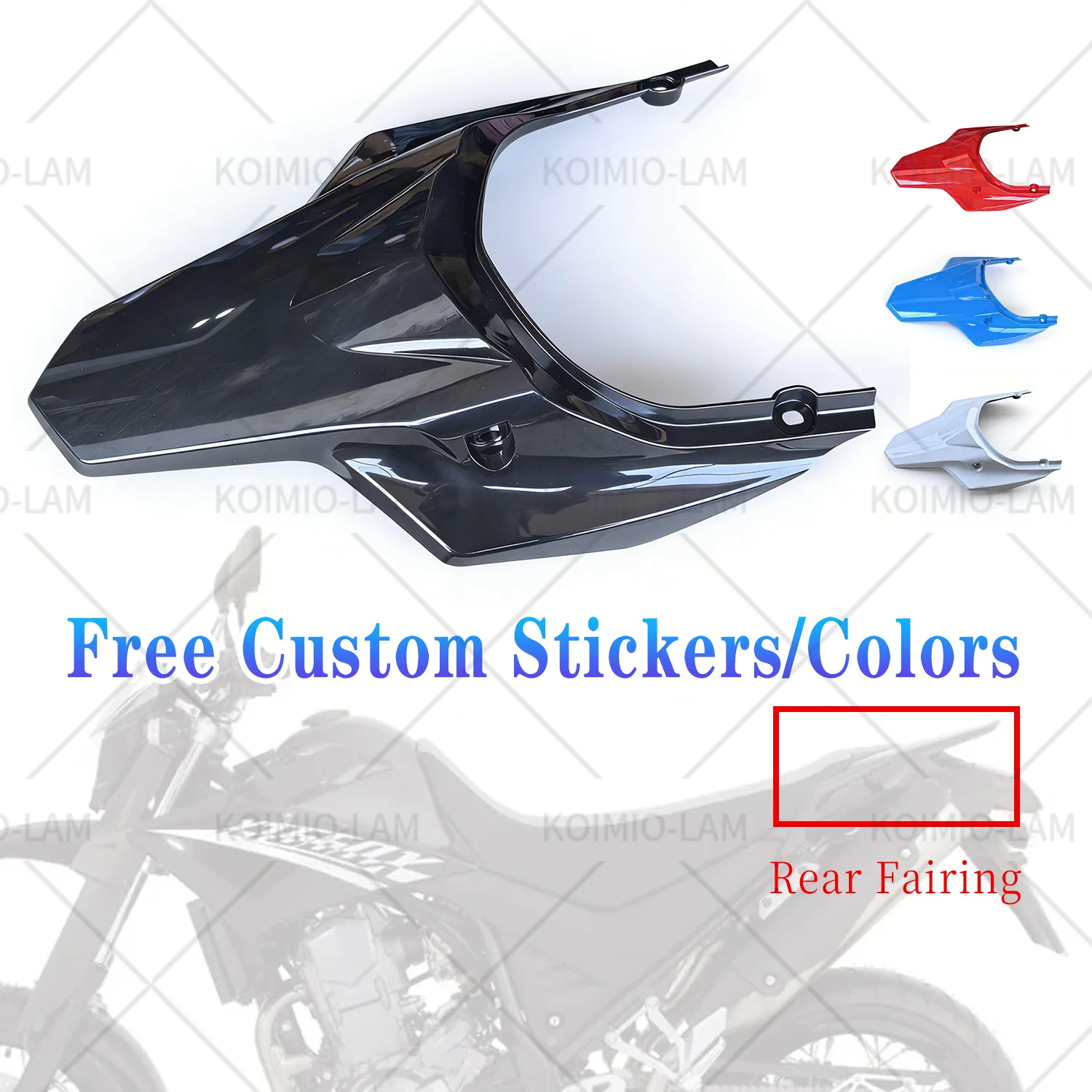 Фото Подходит для YAMAHA XT660X 2007-2014 XT 660 X кузов мотоцикла, задняя хвостовая секция, обтекатель сиденья, часть XT660 X №1