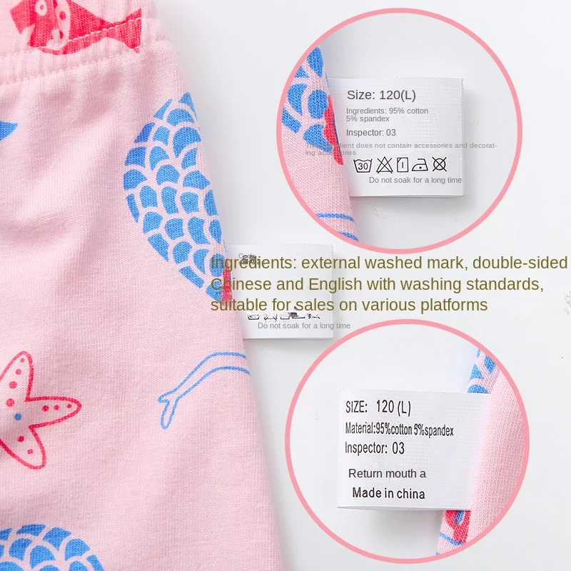 5 шт./Лот хлопковые трусы для девочек 1-7 лет |