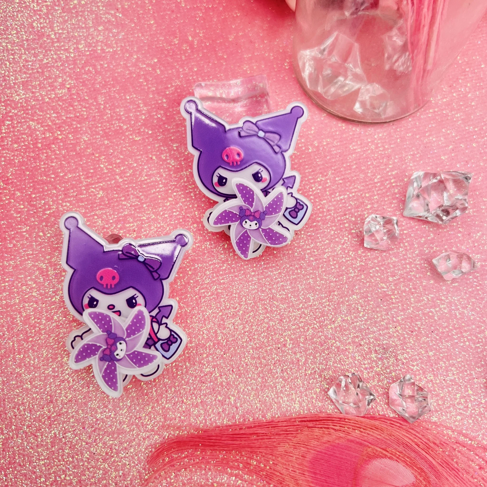 Зажим для волос Sanrio с героями аниме Hello Kitty 2 шт./комплект