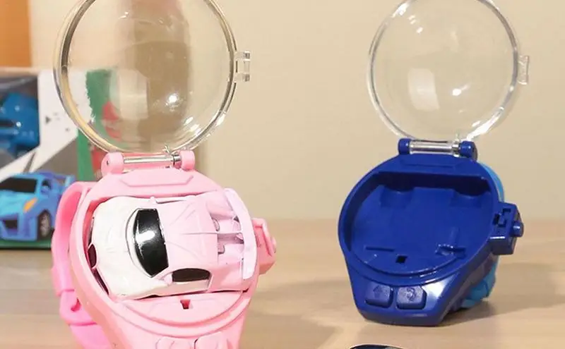 

Watch Remote Control Car Toy USB Charging Cartoon Rc Small Car Mini Wrist Watch Remote Control Car Toy Birthday Gift Toys For Bo