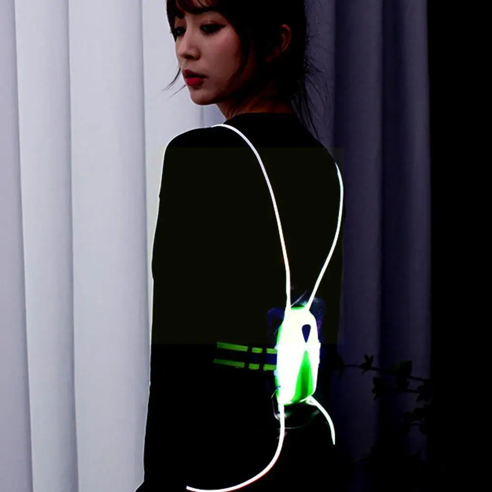 

Outdoor Unisex High Visibility Reflection Cycling Safety Belt Vests Light Waterproof Running Jogging Night Multifunctional T9w3