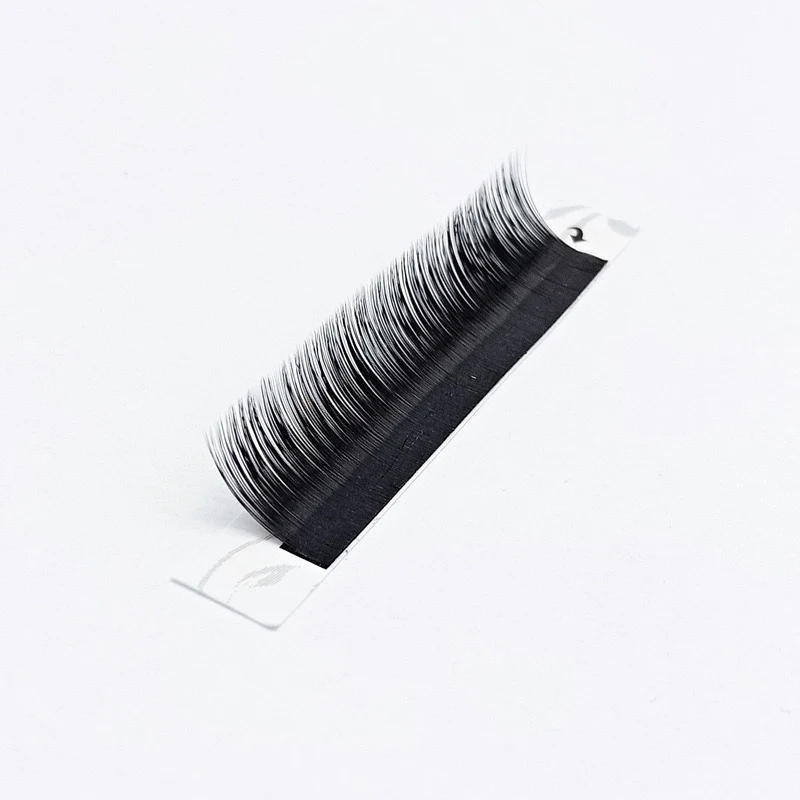 Лидер продаж круглые матовые натуральные завитые накладные ресницы объем 16-25 мм