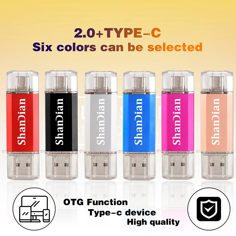 

POWERONE TYPE-C USB Flash Drives 64GB OTG Pendrive 32GB Mini USB 2.0 Memory Stick 16GB Free Custom Logo Pen Drive 8GB U Disk 4GB