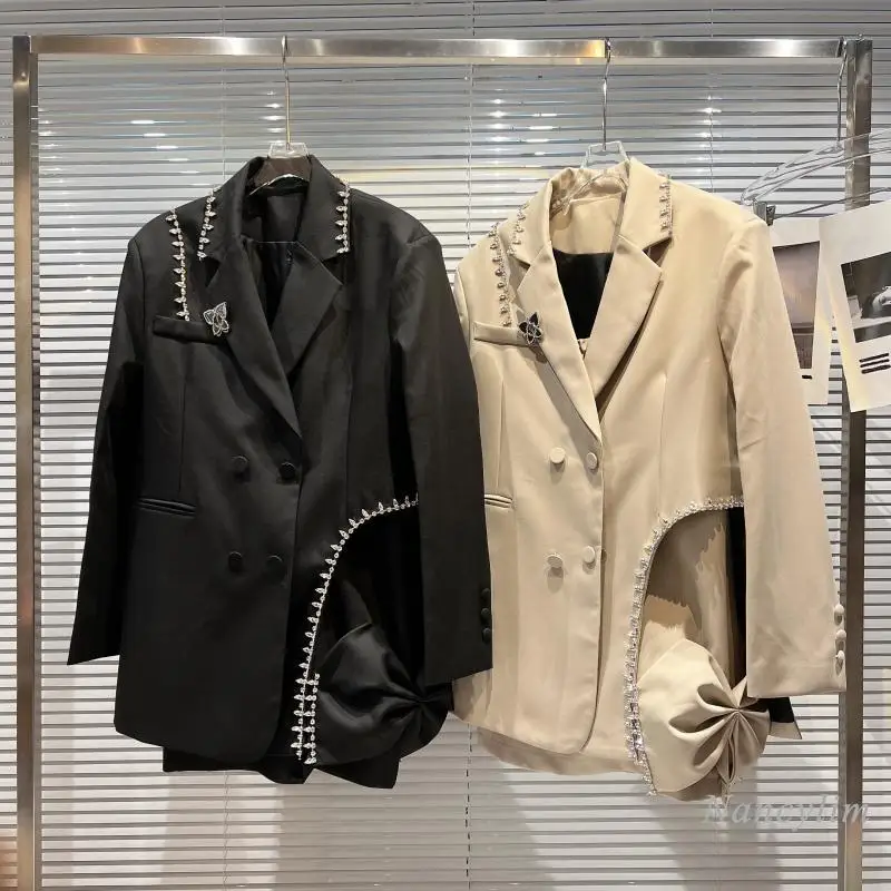 Женский блейзер Весна 2022 новый классический стиль Стразы край блестящие стразы s