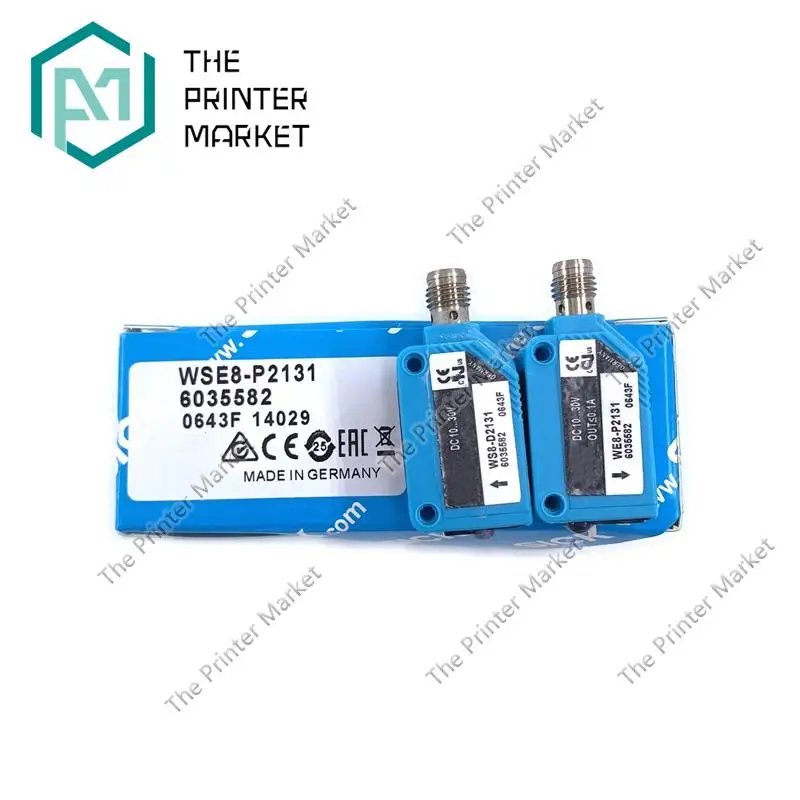 

WSE8-P2131 Through Beam Photoelectric Sensor Block Sensor For Offset Printing Machine Parts 0-8m Detection Range WSE8P2131