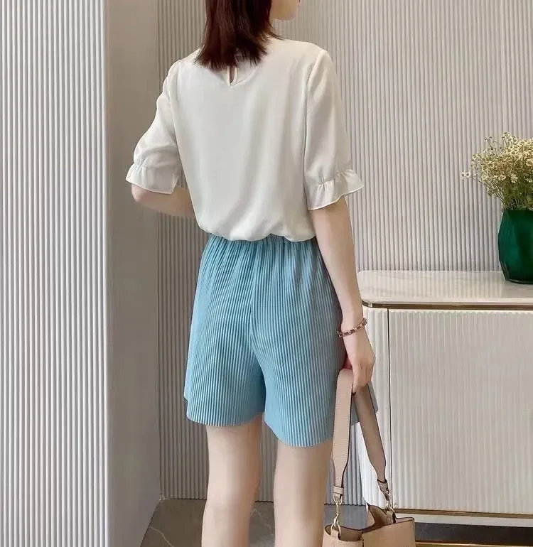 Fashion Summer Women Shorts Pockets Casual Solid Loose High Waist Sportswear Hotpants Female  Clothing 121264WKA