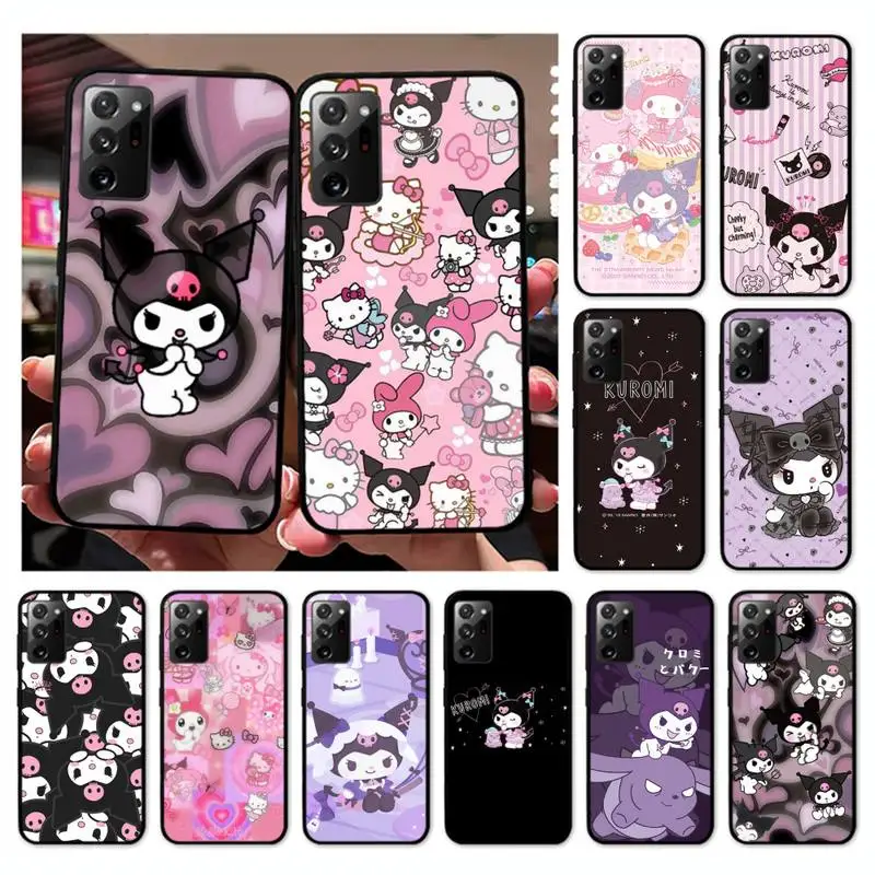 

Hello Kitty Kuromi My Melody Family Phone Case for Samsung Note 5 7 8 9 10 20 pro plus lite ultra A21 12 72 cover