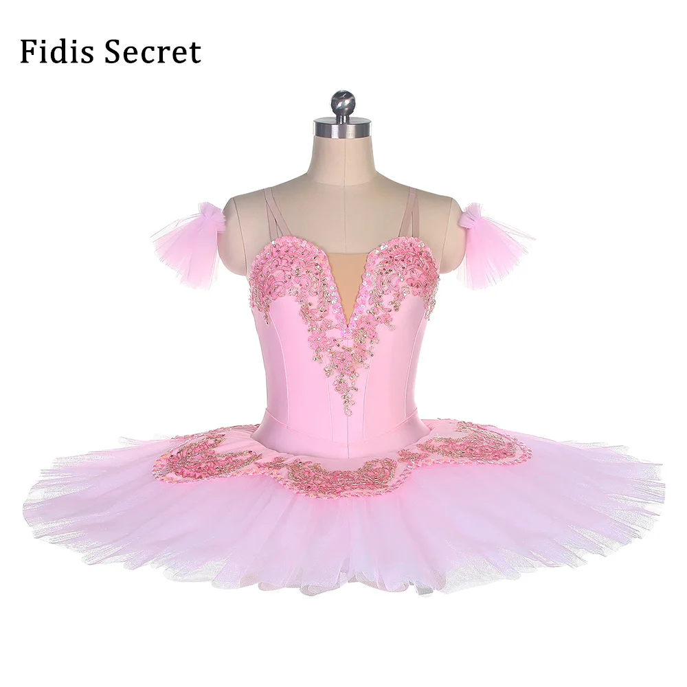 

Women Pink Professional Pancake Ballet Dress,Girls Sleeping Beauty Platter Tutu Costumes,Ballerina Dance Performance Stage Wear