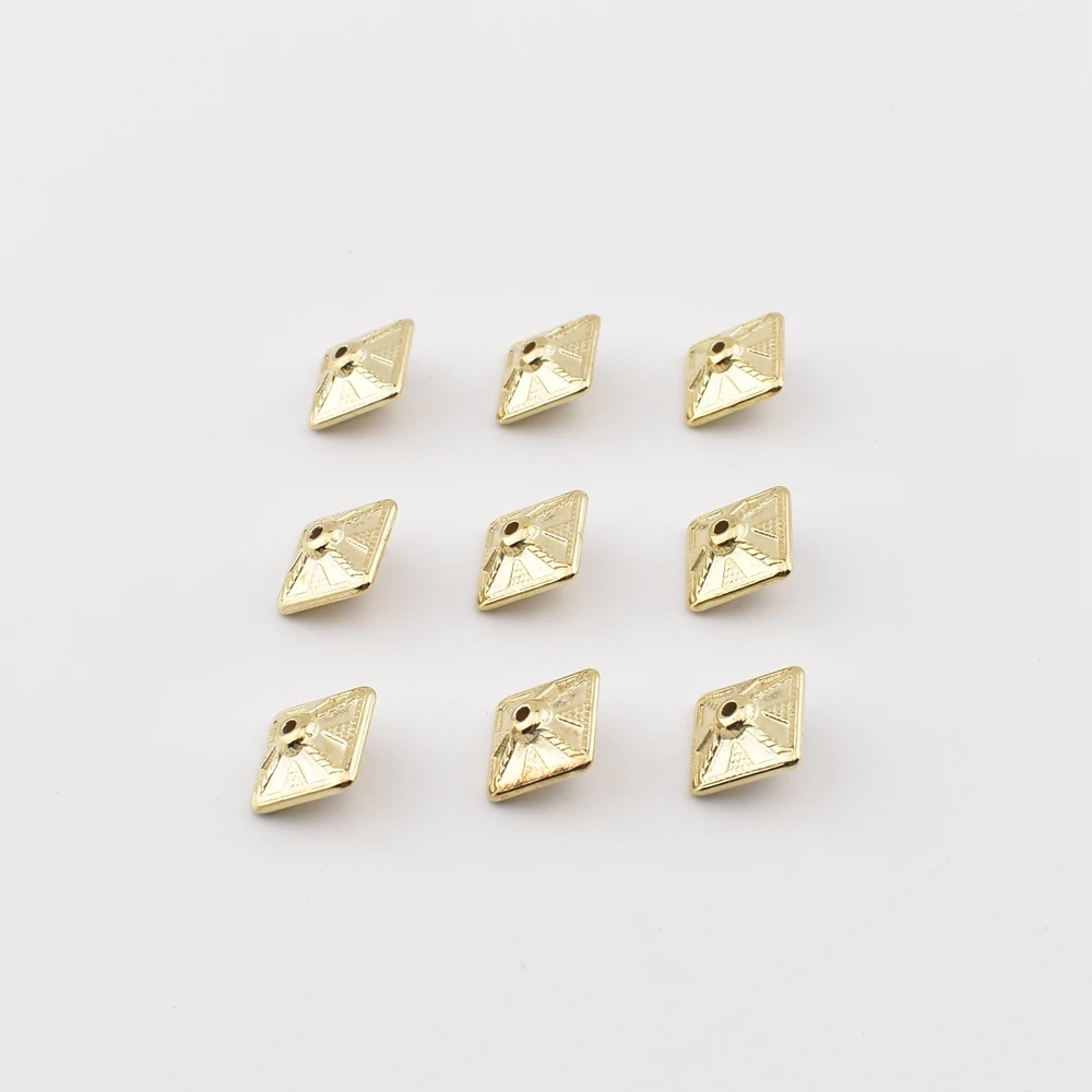 

100 шт./лот 12 мм пластиковые Квадратные бусины россыпью для браслета DIY аксессуары фурнитура CCB разделители бусины для изготовления ювелирных...