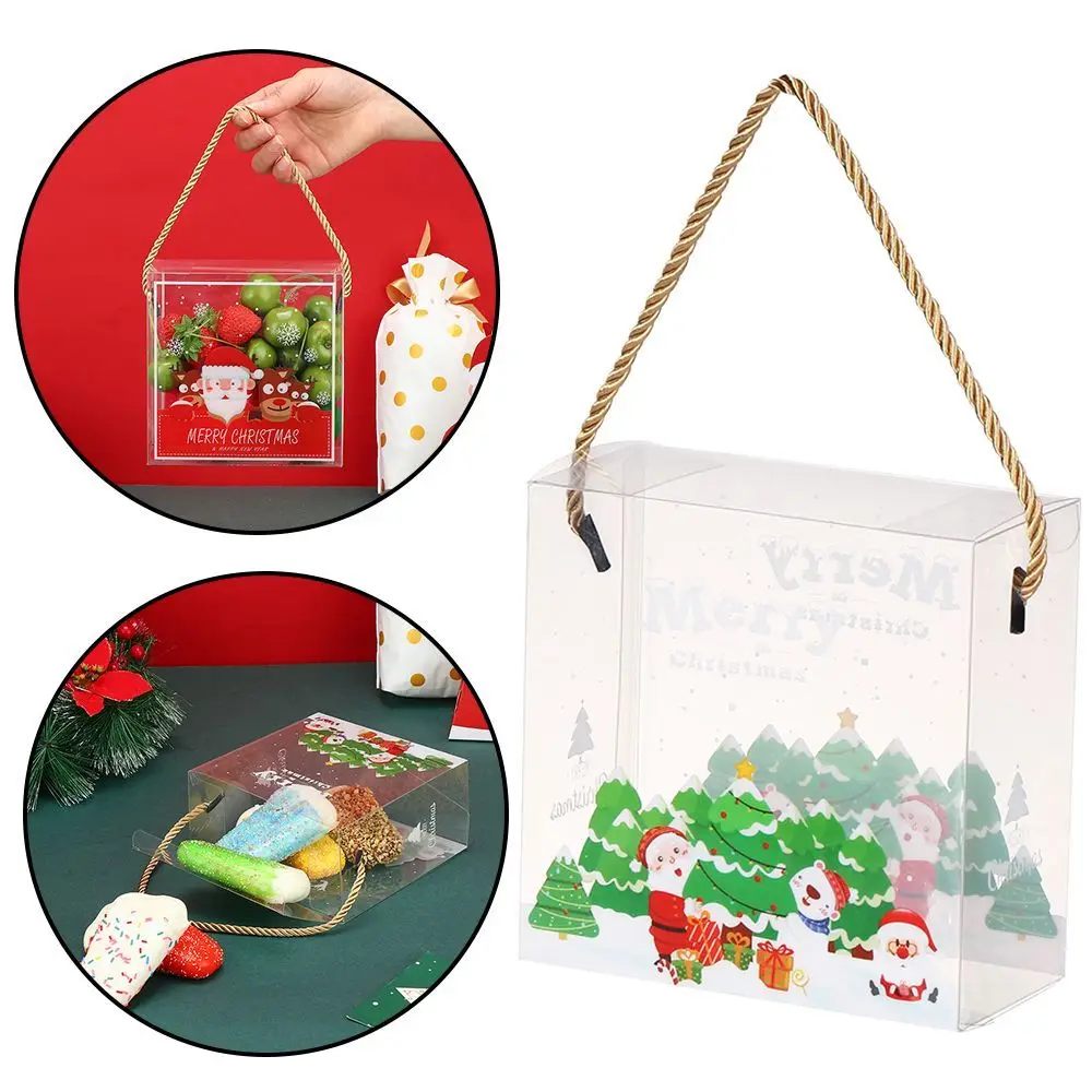 Packaging Box Portable Biscuit Box Transparent Pvc Gift Box Nougat Candy Box