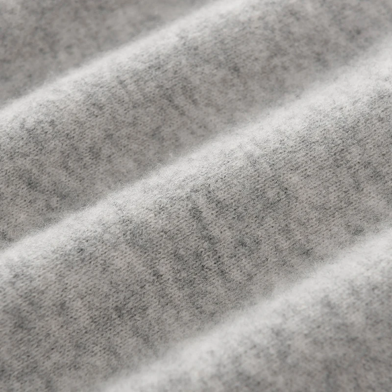 Мужской осенне-зимний свитер из 100% мериносовой шерсти вязаный пуловер с