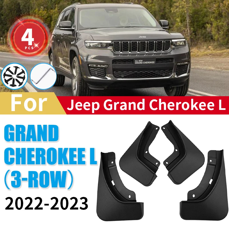 

4 шт., передние и задние брызговики для Jeep Grand Cherokee L 2022 2023