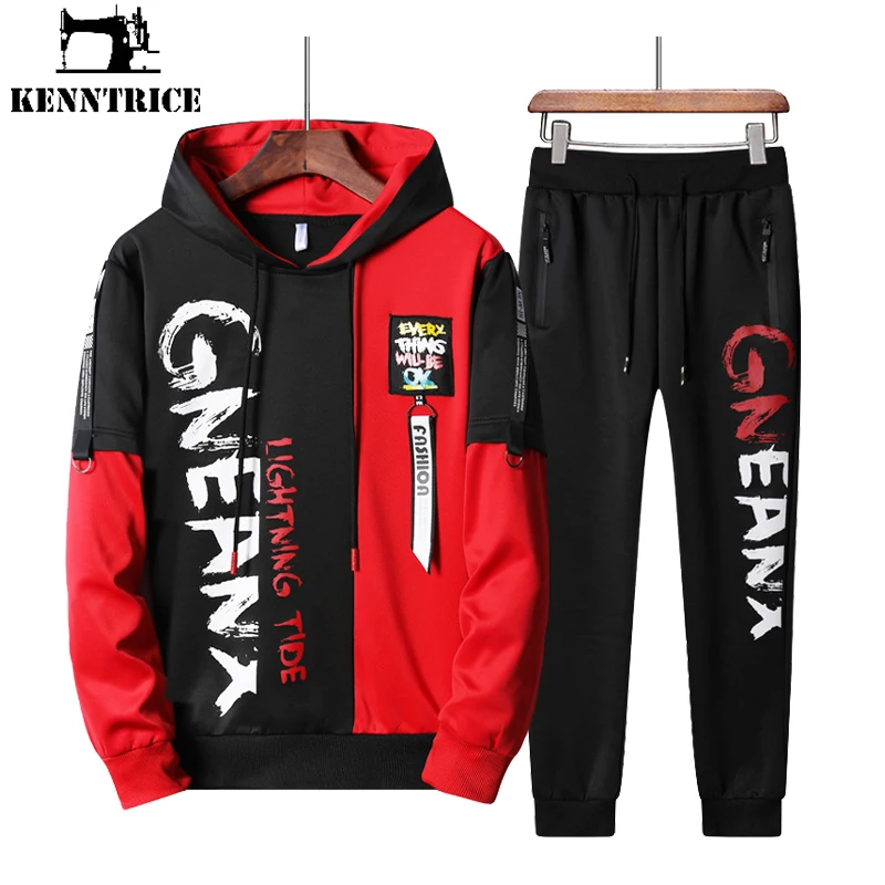 

Kenntrice Sport Hoodies Sets Workout Jogger Sweatsuit Track Gym Tracksuit For Man Men'S Set Suit Youth Men Suits Sweatsuits