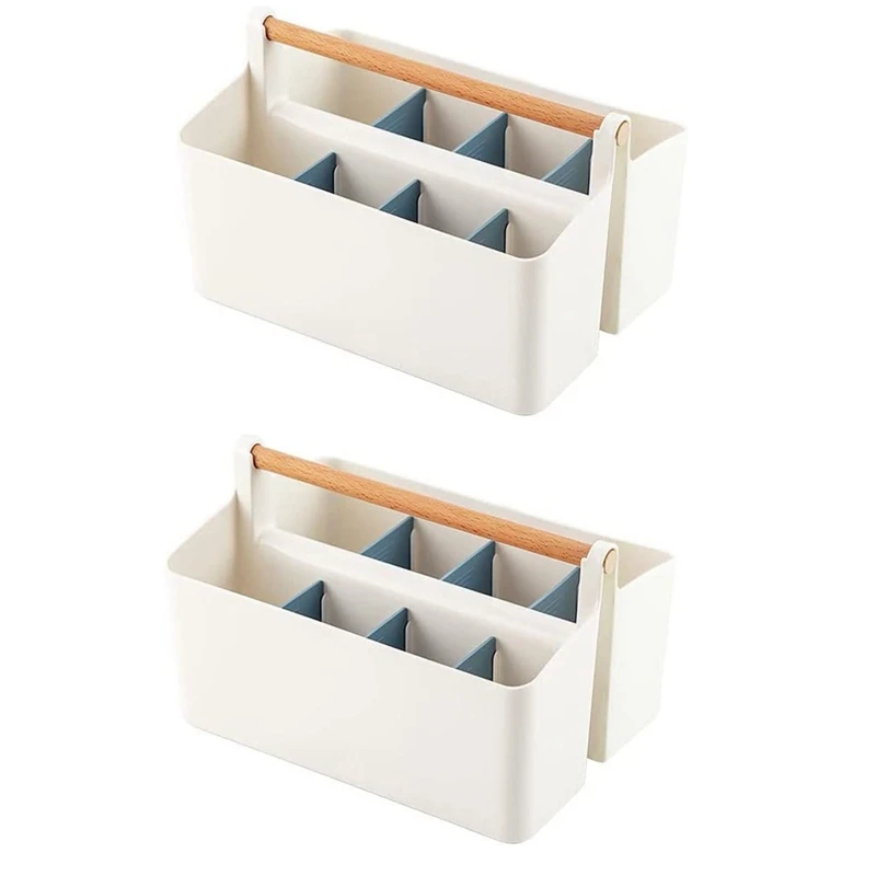 

Plastic Craft Storage Organizer Tote With Adjustable Divided For Makeup Art Supplies
