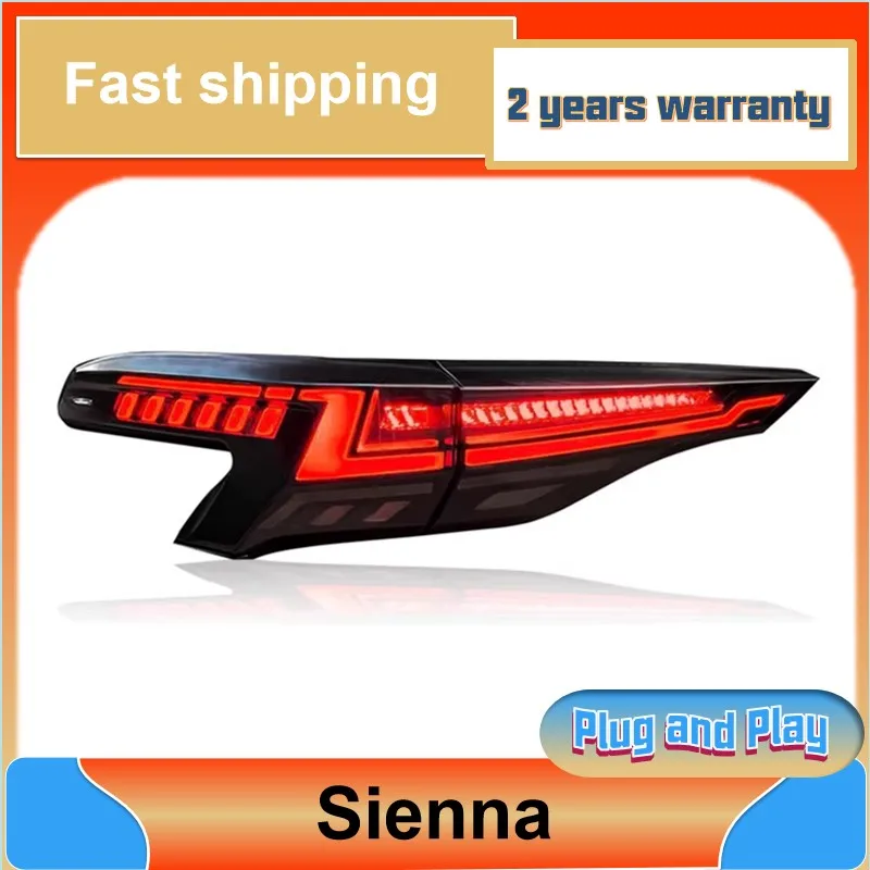 Автомобильный Стайлинг для Toyota Sienna задний фонарь 2021-2022 ДХО противотуманный