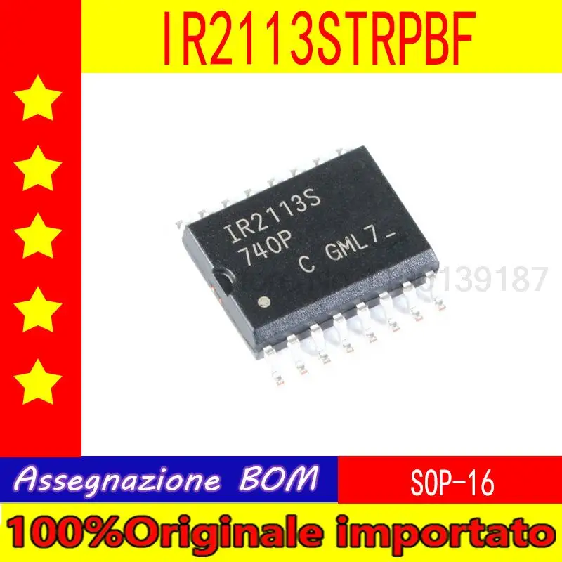 

10pcs/lot IR2113S IR2113STRPBF SOP-16 high low bridge driver IC