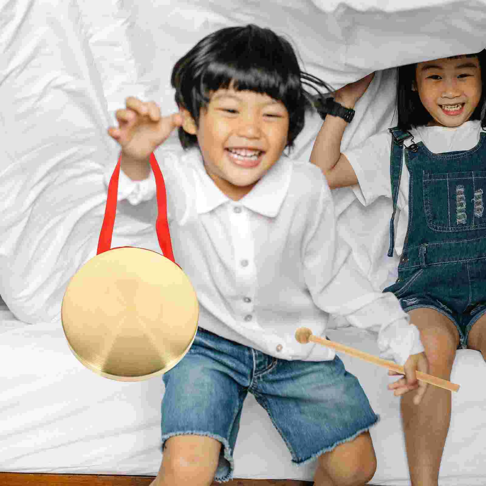 1 комплект китайский гонг ручной креативная медная музыкальная игрушка для