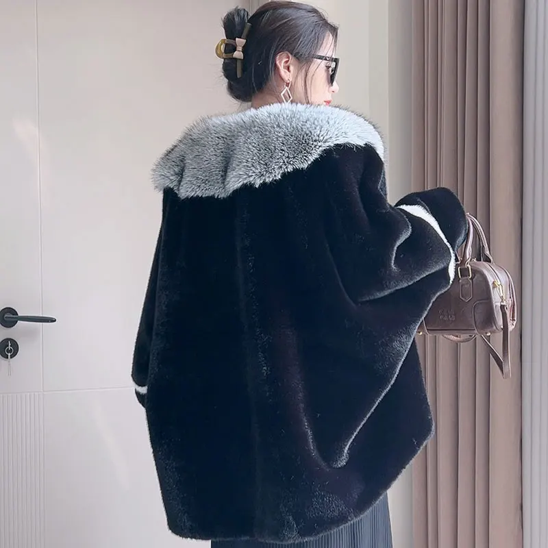 Женское плюшевое пальто из искусственного меха
