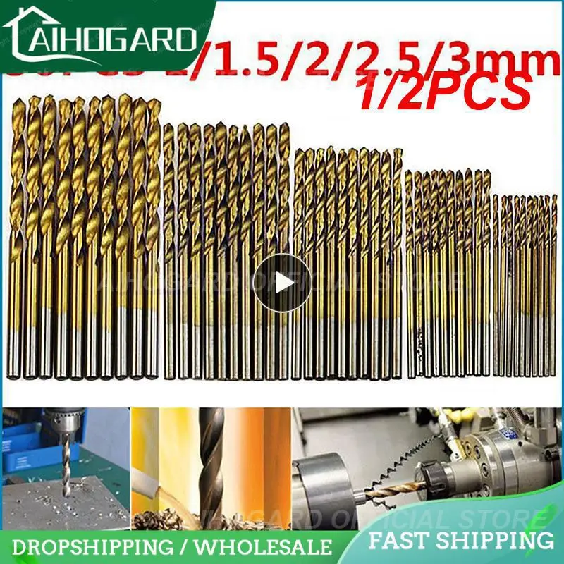 

Набор сверл M35 с титановым покрытием, 1,0-3 мм, 1/2 шт.