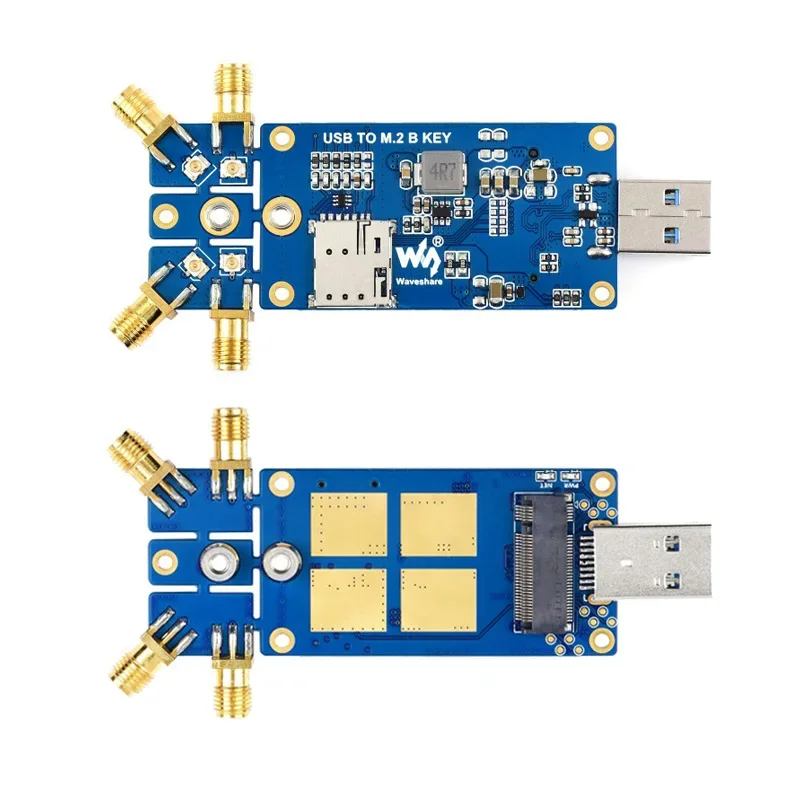 Плата расширения Raspberry Pi 5G Dongle 4 антенны USB 3 1 м 2 клавиши Интерфейс B SIMCom с