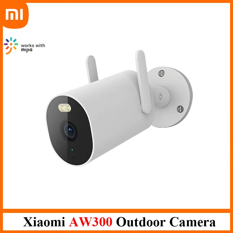 Xiaomi AW300 Smart Outdoor Camera WiFi 2K Full Color Night Vision IP66 Waterproof Video Surveillance Webcam Home Security Camera