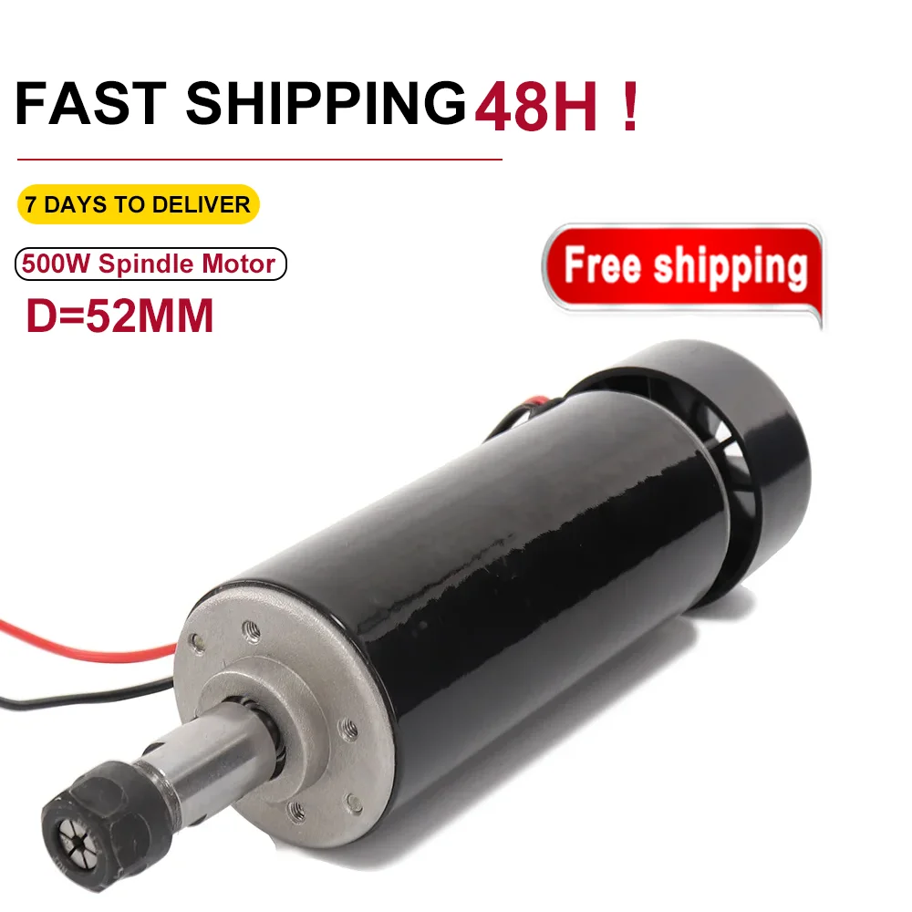 500 кВт Шпиндельный двигатель с воздушным охлаждением ER11 патрон CNC Вт для