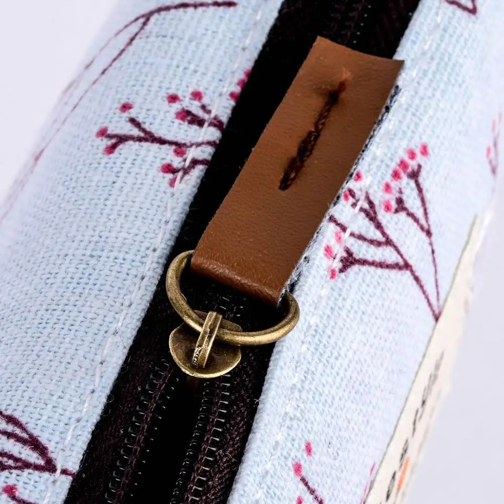 Vintage Style Pencil Case Retro Flower Floral Lace Pencil Case Pencil Bag School Supply Cosmetic Makeup Bag Zipper Pouch Purse