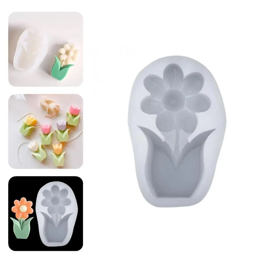 

Reliable Soap Mold Wear Resistant Durable 3D Flower Pattern Soap Mold Silicone Mold Flower Mold