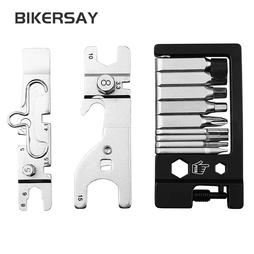 

BIKERSAY Многофункциональный велосипедный штатив с крестообразными спицами, резак для велосипеда, складной ремонт, обслуживание, велосипедный...