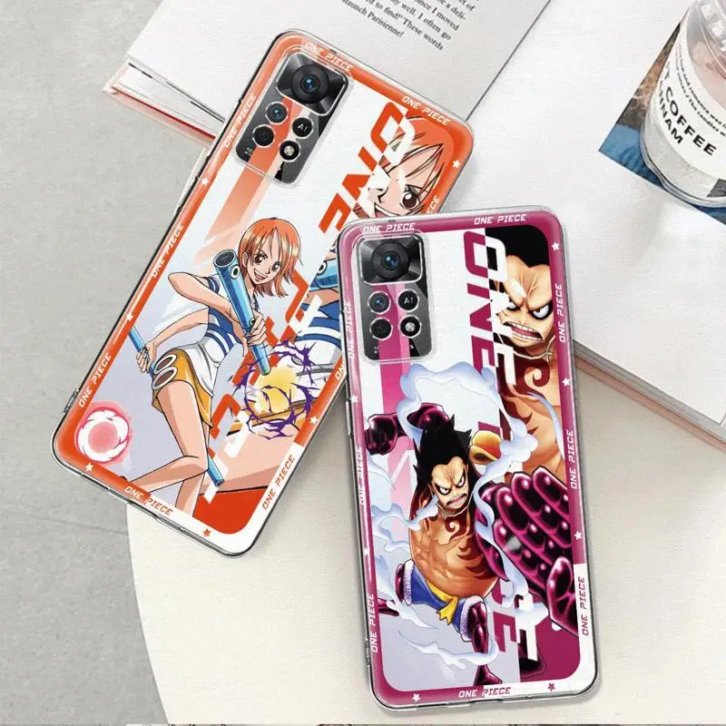 

TPU Funda Case For Xiaomi Redmi Note 7 8 9 10 11 12 4G 5G Pro 9S 11T NOTE11 10S 10Pro 8T One Piece Luffy Zoro Nami Burukku Anime