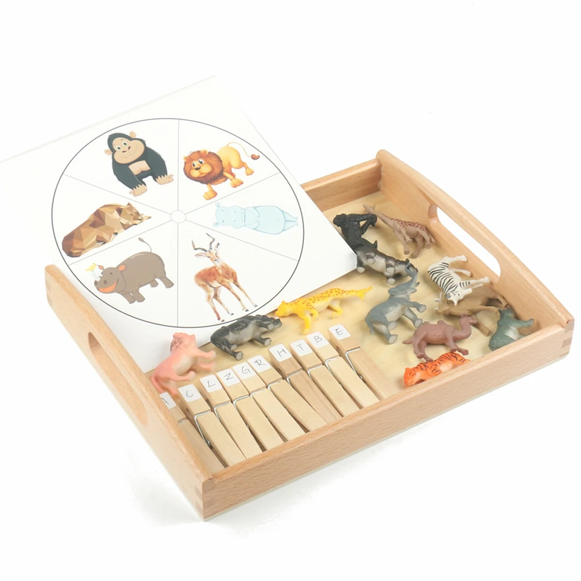 

Игрушки Монтессори, флеш-карты с животными, подходящие сенсорные игрушки, игрушки для детей от 2 до 4 лет, для мелкой моторики, Рождественский...