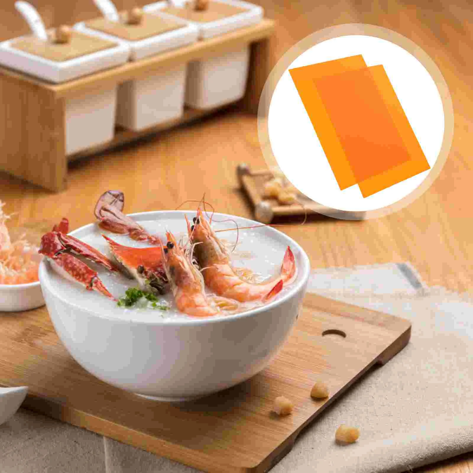 

2 Pcs Silicone Placemat Orange Placemats Anti-scald Silica Gel Dining Table Placemats
