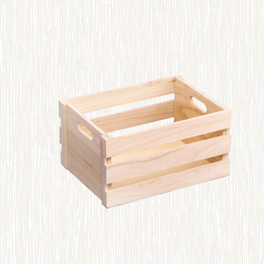 

Desktop Organizer Office Wood Storage Bins Boxes Container Wooden Multifunction