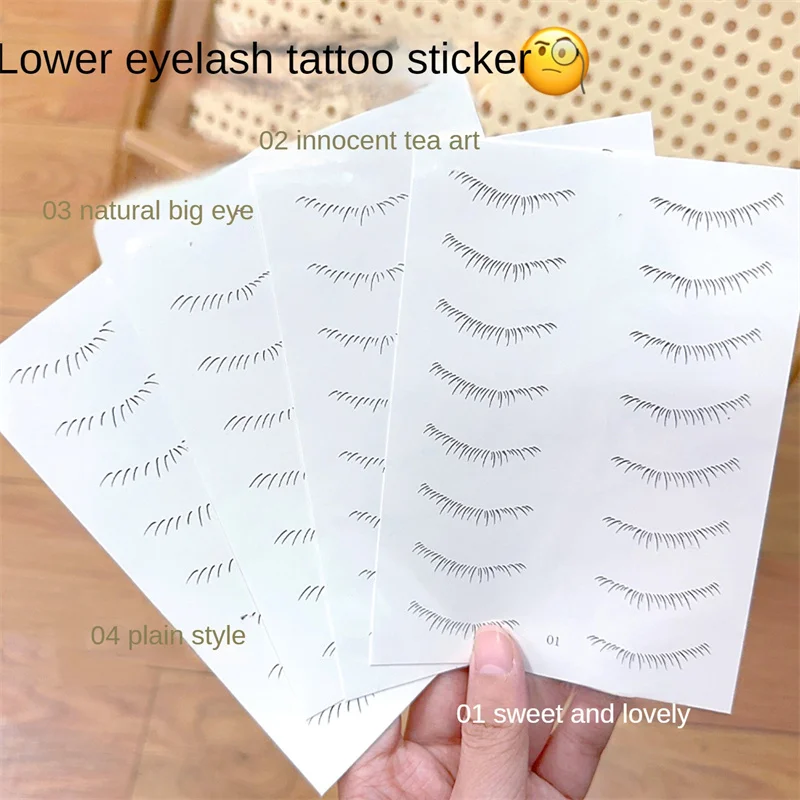 

Eye Makeup Paste Simulation Lovely Lasting Charming Anti-sweat Natural Realistic Eyelash Sticker Tattoo Sticker 3d Natural