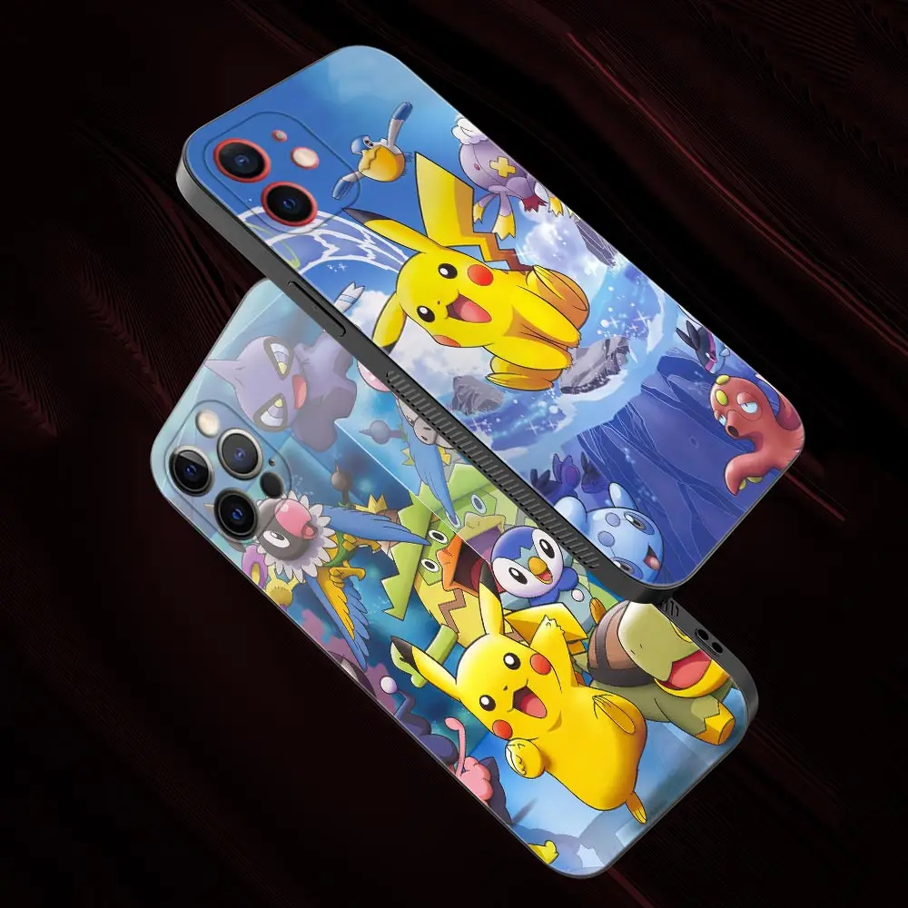 Чехол для телефона Apple iPhone 13 Pro Max 12 Mini 11 7 8 Pllus 6 6S + 5 5S SE X XS XR Funda Cover Pokemons pika Go Shell |