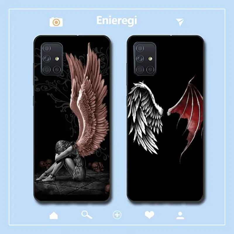 

Angel's wings Phone Case for Samsung A51 01 50 71 21S 70 31 40 30 10 20 S E 11 91 A7 A8 2018