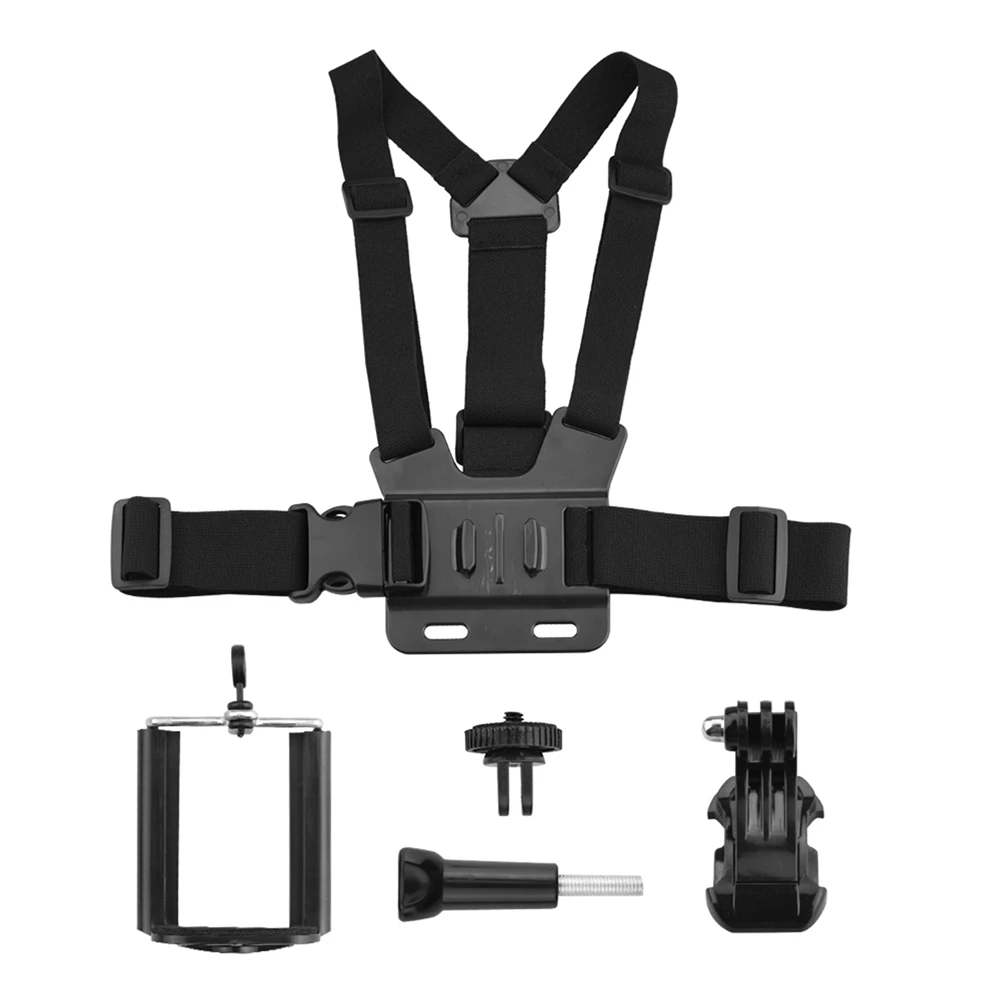 

For Gopro Hero Action Camera Adjustable Chest Mount Harness Strap ABS Body Tripod Mount Belt Smartphone Shooting Accessories